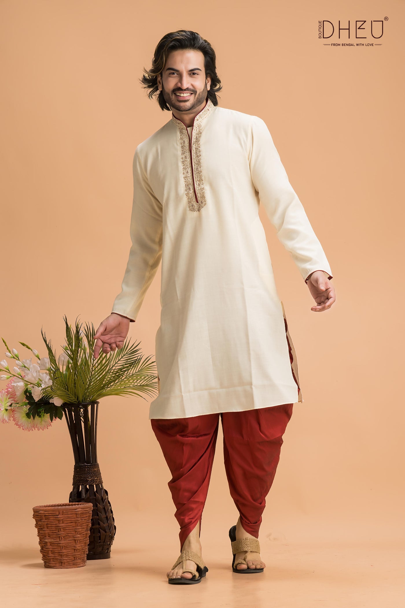 Handsome Barati-Kurta + Dhoti Pant(Optional)