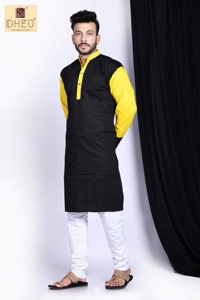 Casual designer black kurta at low cost only in dheu.in