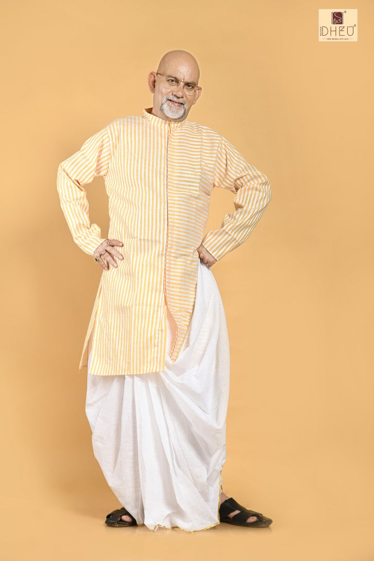 Dekhbo Tomare-Dheu Designer Kurta-Dhoti(Optional) set Dheu