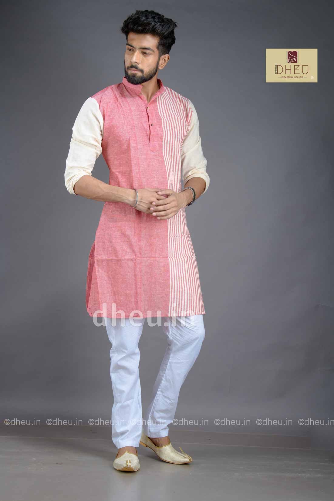 Casual designer pink kurta at low cost only in dheu.in