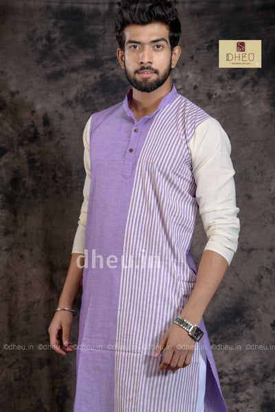 Casual designer violet kurta at low cost only in dheu.in