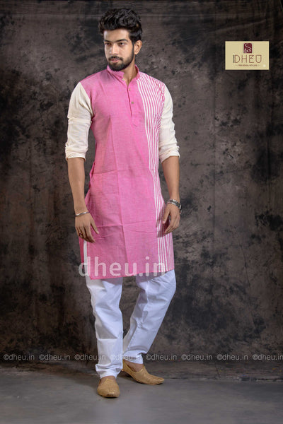 Casual designer pink kurta at low cost only in dheu.in