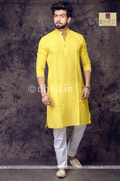 Casual designer yellow kurta at low cost only in dheu.in