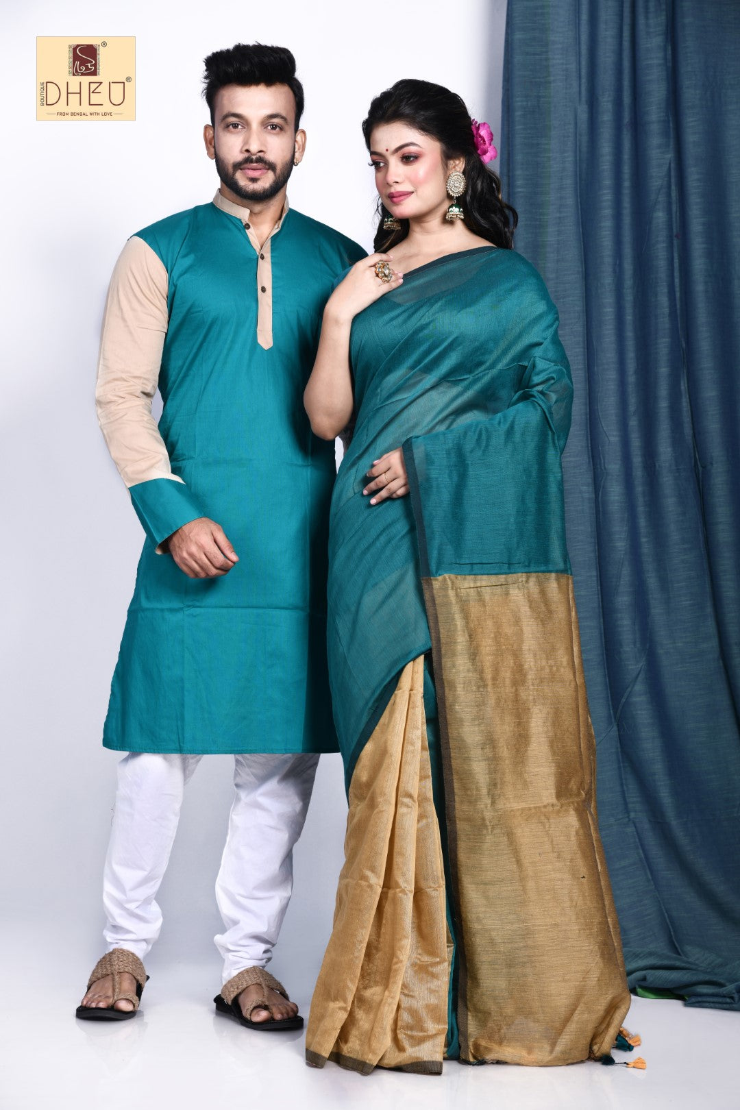 Kaho Na Pyar Hain- Saree-Kurta Couple Set