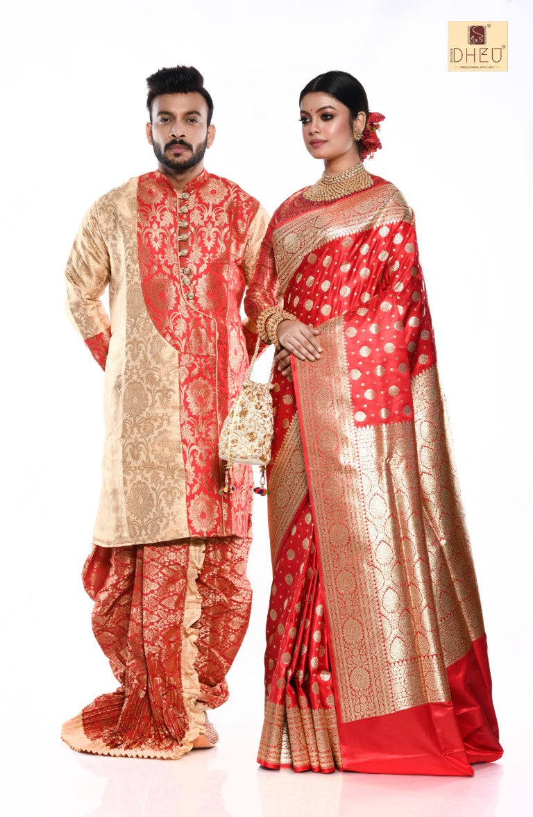 Wedding at Jodhpur-Saree-Kurta-Dhoti(Optional)Couple Set