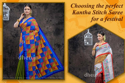 Choosing the Perfect Kantha Stitch Saree for a Festival