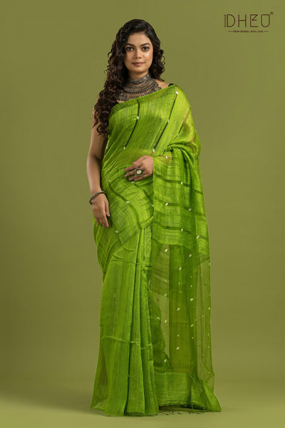 Pure Matka Saree (Silk Mark Certified)