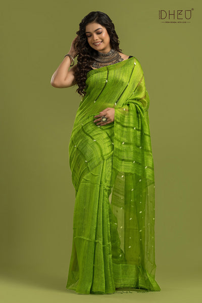 Pure Matka Saree (Silk Mark Certified)