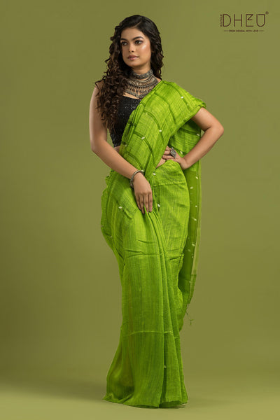 Pure Matka Saree (Silk Mark Certified)