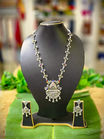 Dheu Boho Necklace & Earrings Combo