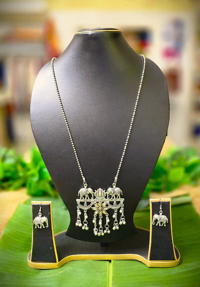 Dheu Boho Necklace & Earrings Combo