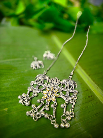 Dheu Boho Necklace & Earrings Combo