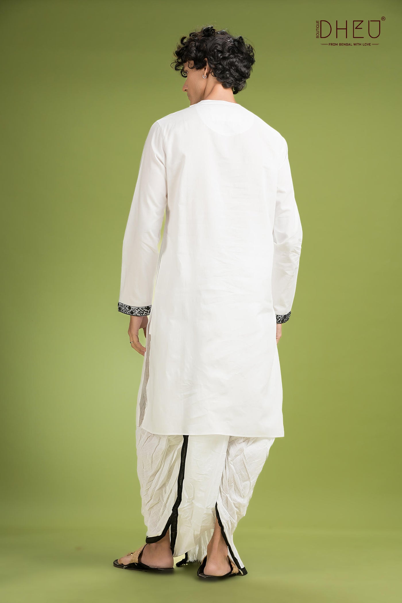 Dheu Exclusive Designer Kurta Dhoti(Optional) Set