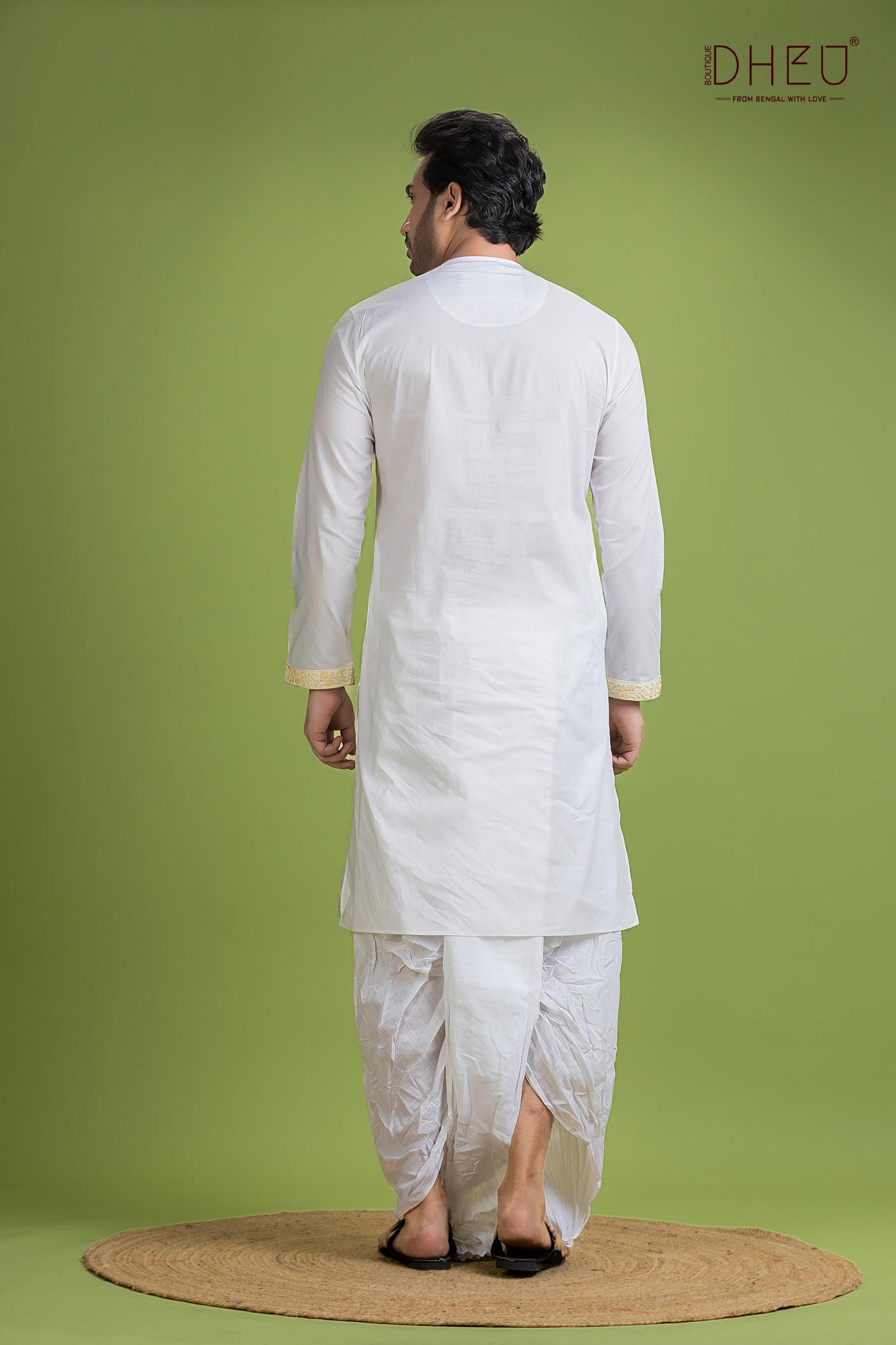 Dheu Exclusive Designer Kurta Dhoti(Optional) Set