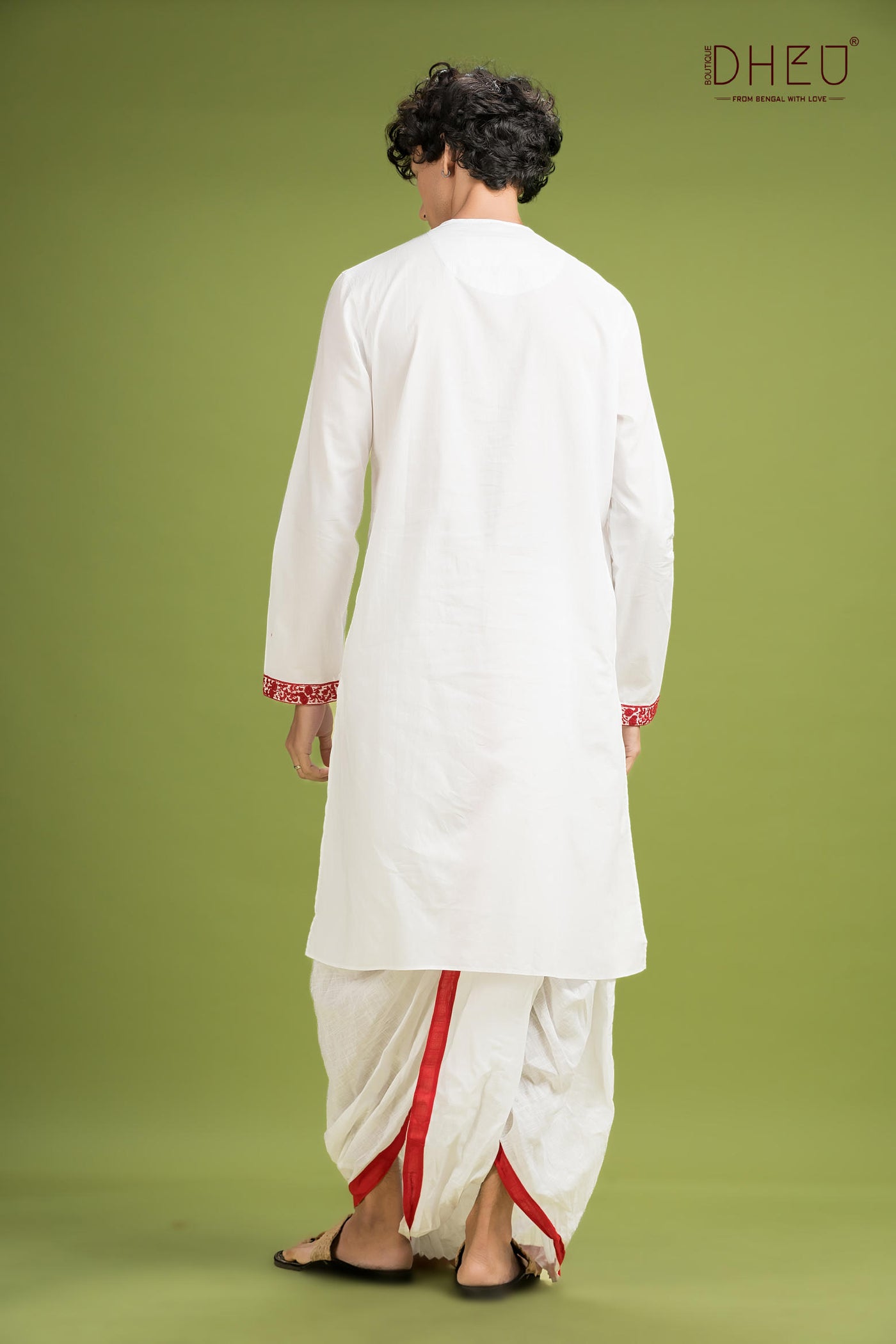 Dheu Exclusive Designer Kurta Dhoti(Optional) Set