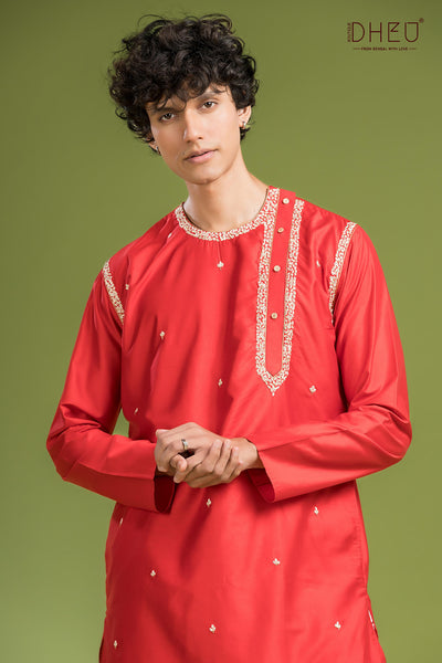 Heritage Luxe Kurta Dhuti(Optional) Set