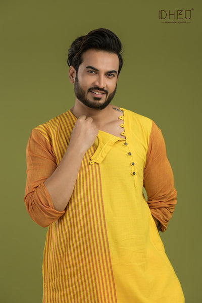 Alik Manus-Casual Style Kurta-Dhoti Full Set