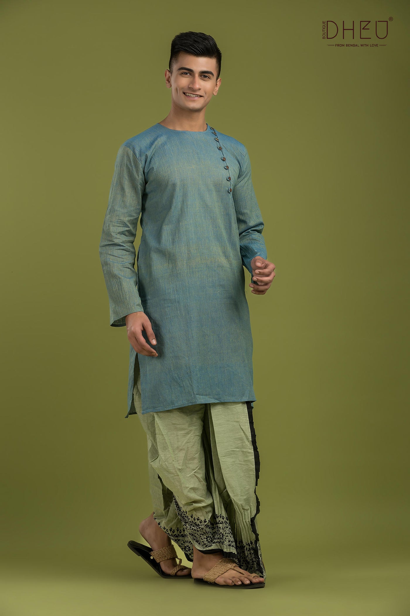 Stickman Run- Kurta-Dhoti Full Set