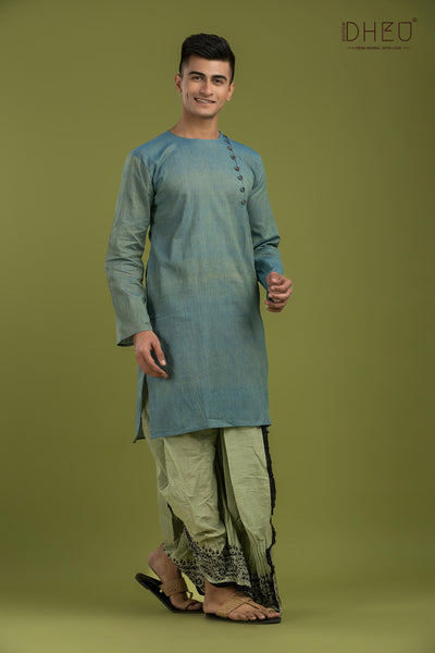 Stickman Run- Kurta-Dhoti Full Set