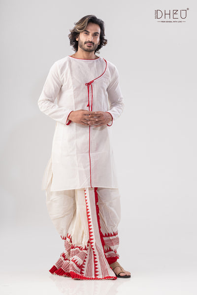 Dheu Designer Dhoti(Optional) Kurta set-Inspired by Jamini Roy