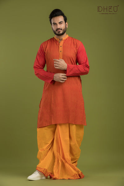 Montu Pilot-Casual Style Kurta-Dhoti Full Set