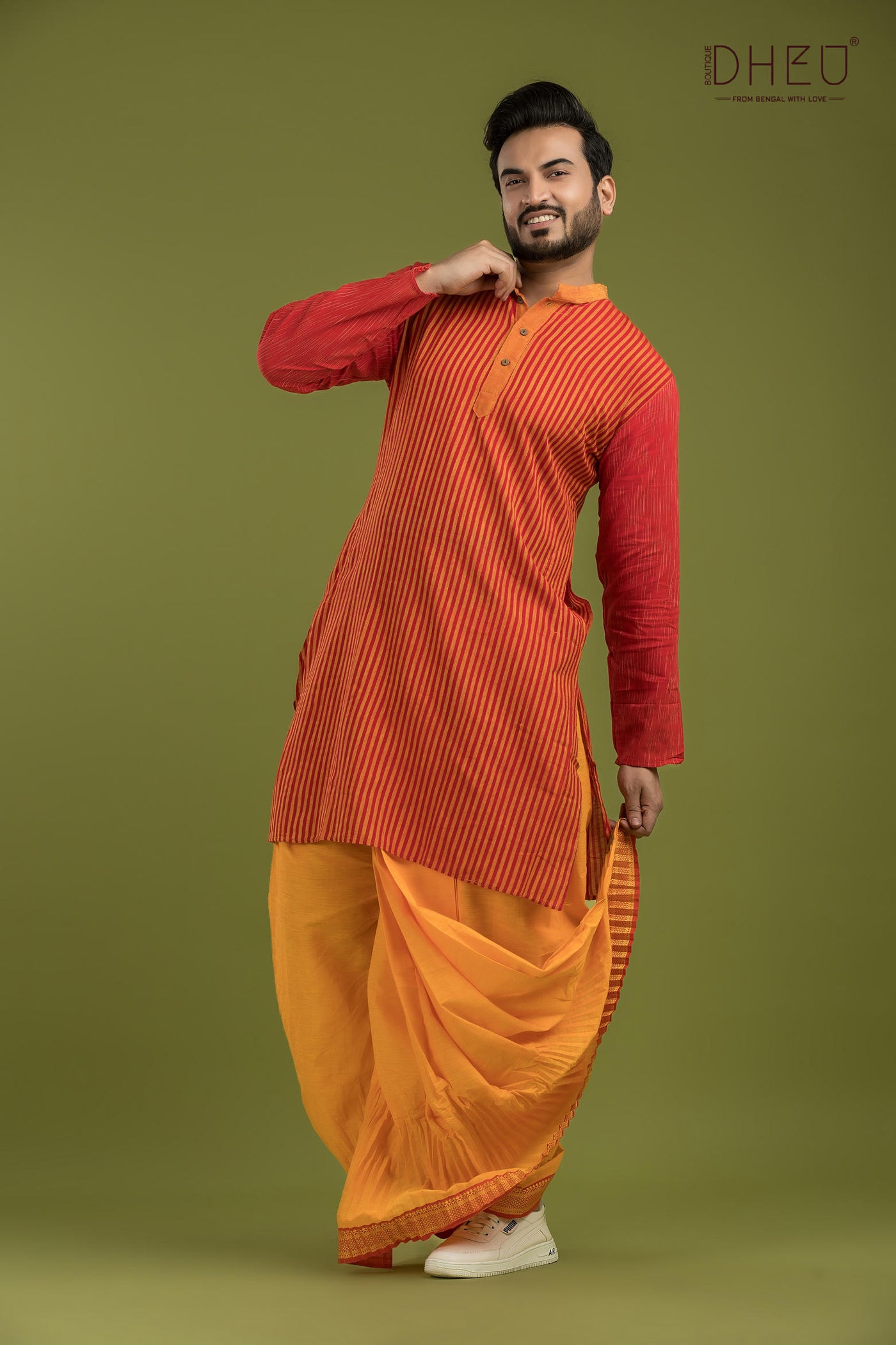 Montu Pilot-Casual Style Kurta-Dhoti Full Set