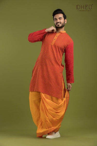 Montu Pilot-Casual Style Kurta-Dhoti Full Set