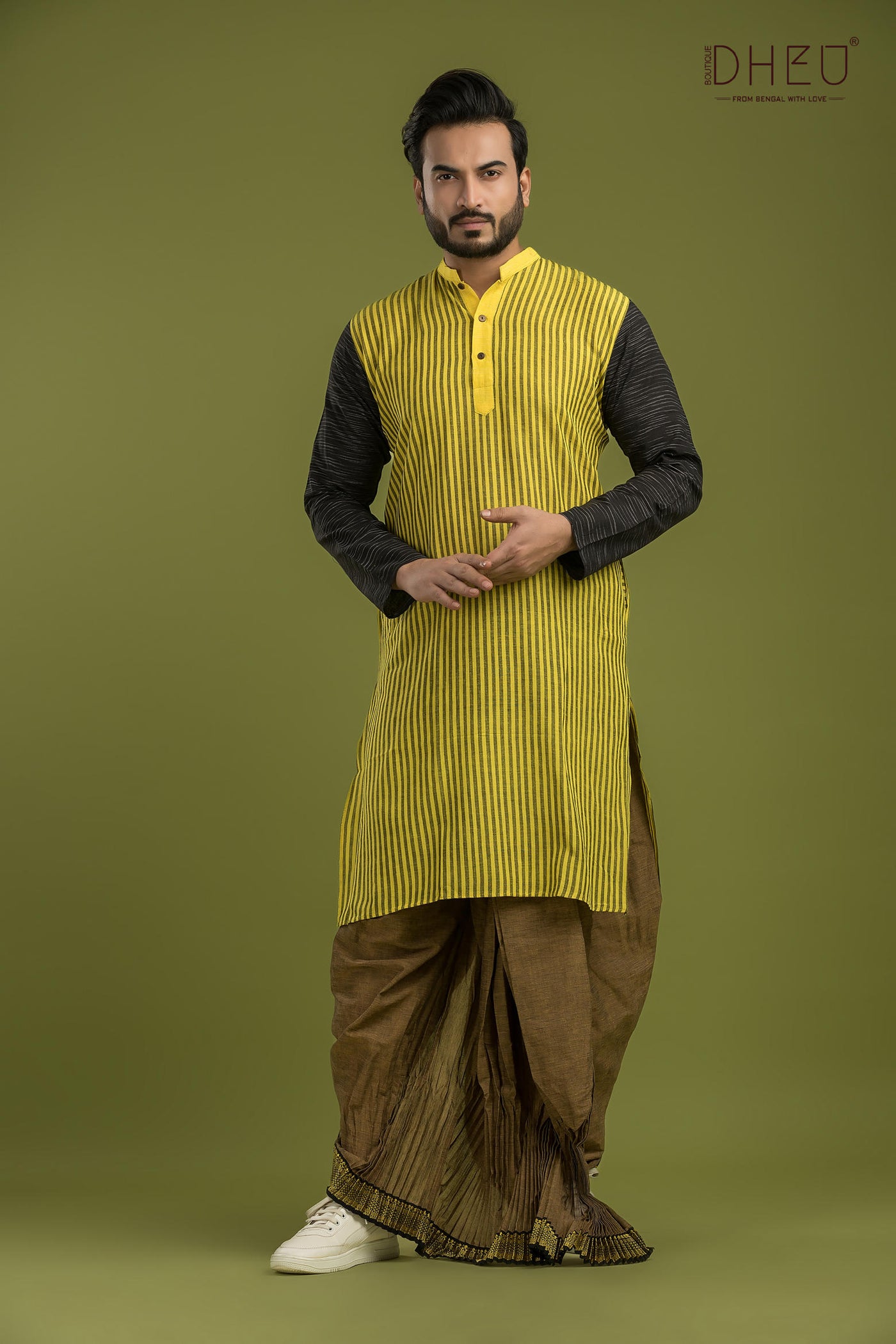 Class of 2017-Casual Style Kurta-Dhoti Full Set