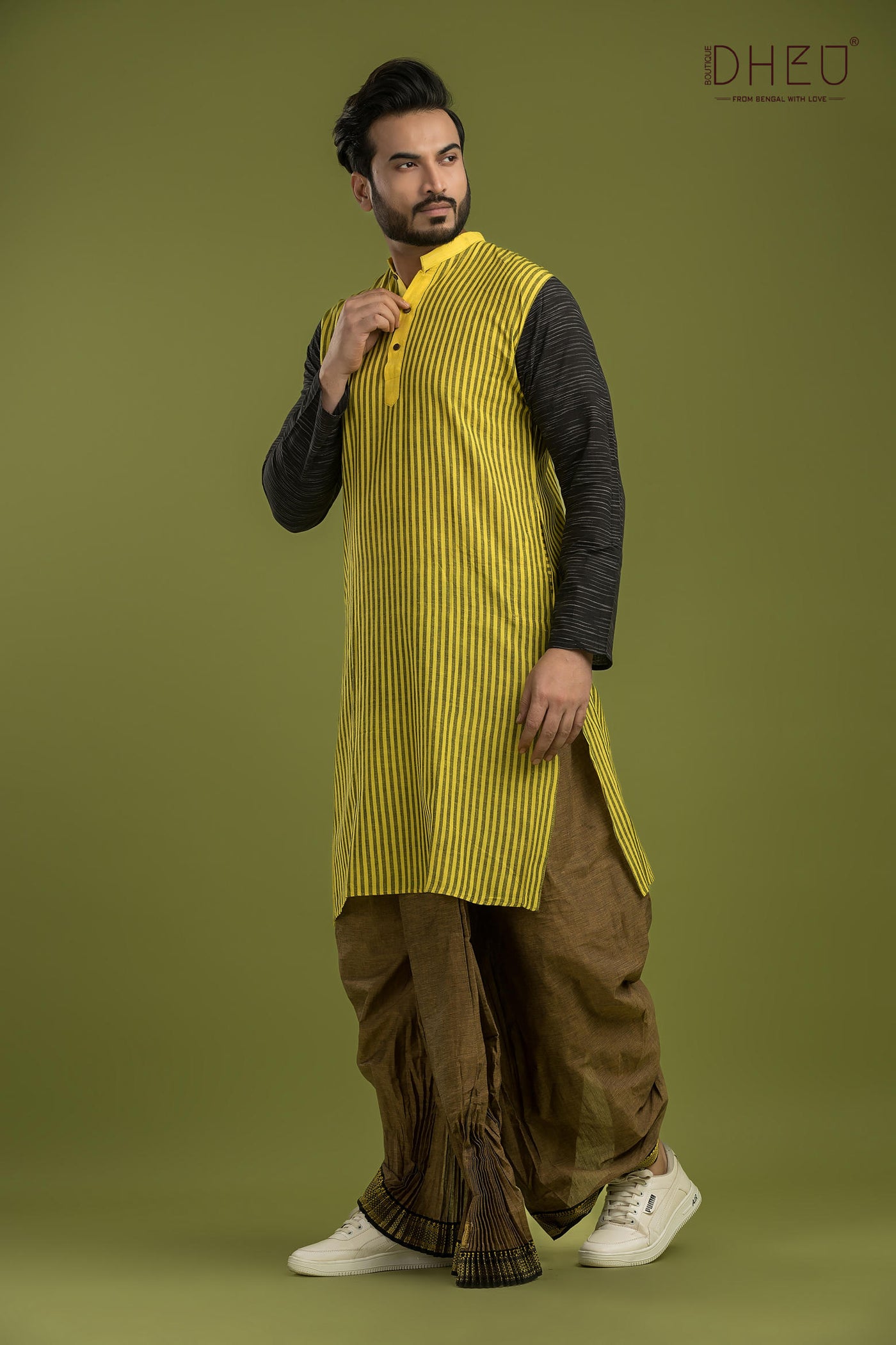 Class of 2017-Casual Style Kurta-Dhoti Full Set