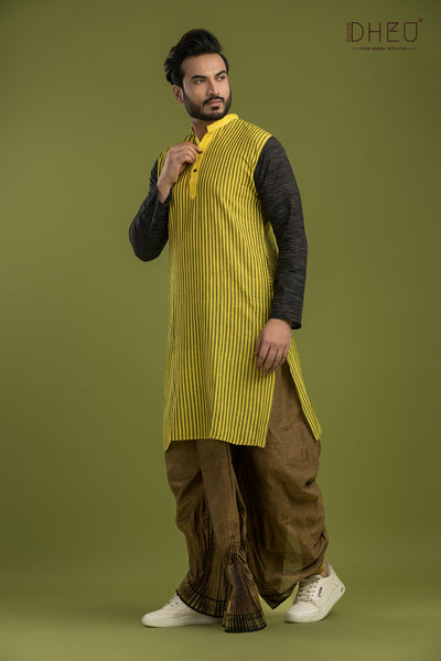 Class of 2017-Casual Style Kurta-Dhoti Full Set