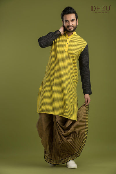 Class of 2017-Casual Style Kurta-Dhoti Full Set