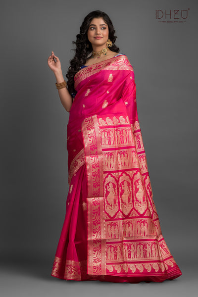Pure Baluchari Silk Saree (with silk mark certified)
