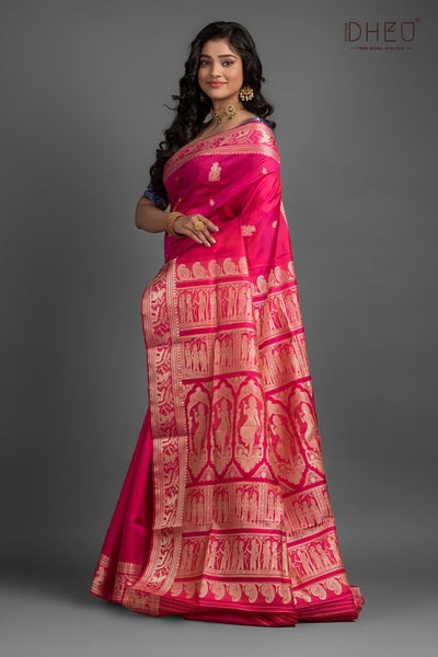 Pure Baluchari Silk Saree (with silk mark certified)