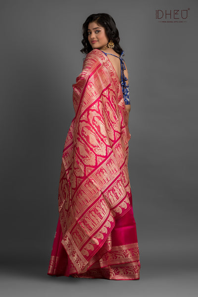 Pure Baluchari Silk Saree (with silk mark certified)