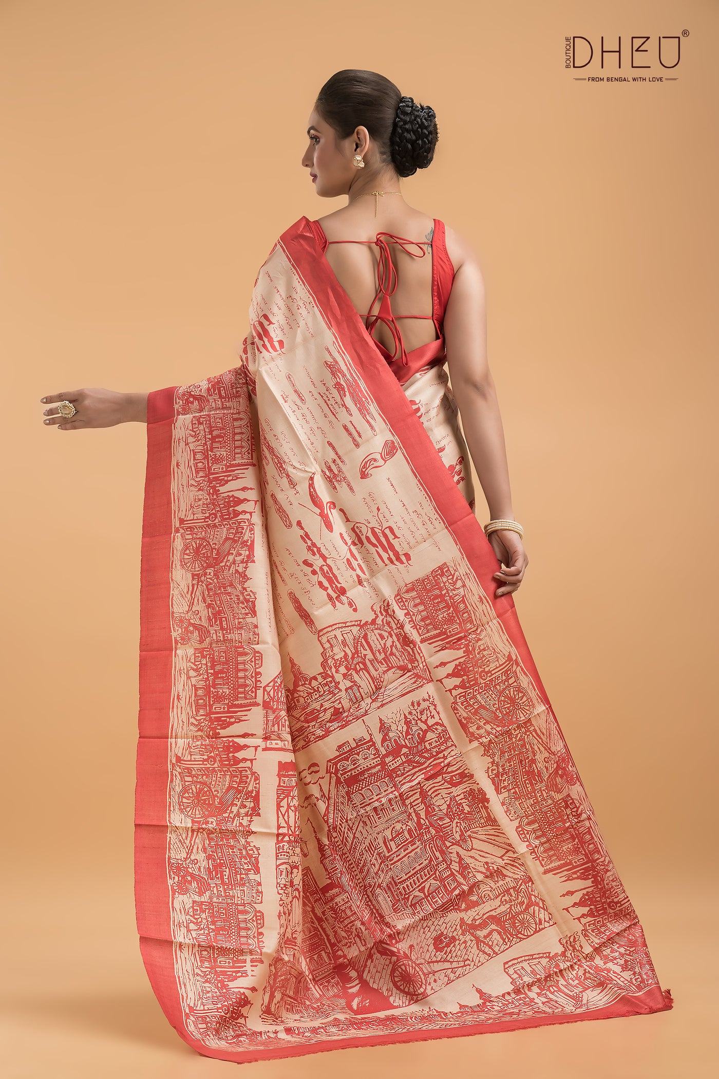 Exclusive Tussar Silk Kolkata Saree (Silk Mark Certified)