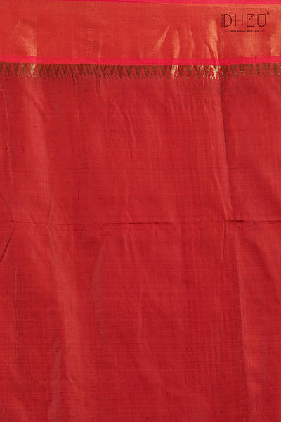 Pure Silk Kalakshetra Saree (Silk Mark Certified)
