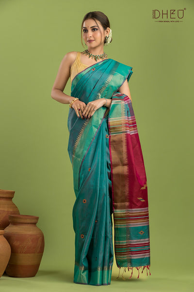 Pure Silk Kalakshetra Saree (Silk Mark Certified)