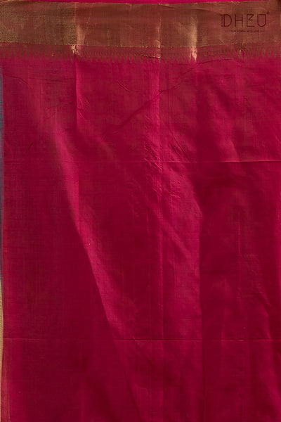 Pure Silk Kalakshetra Saree (Silk Mark Certified)