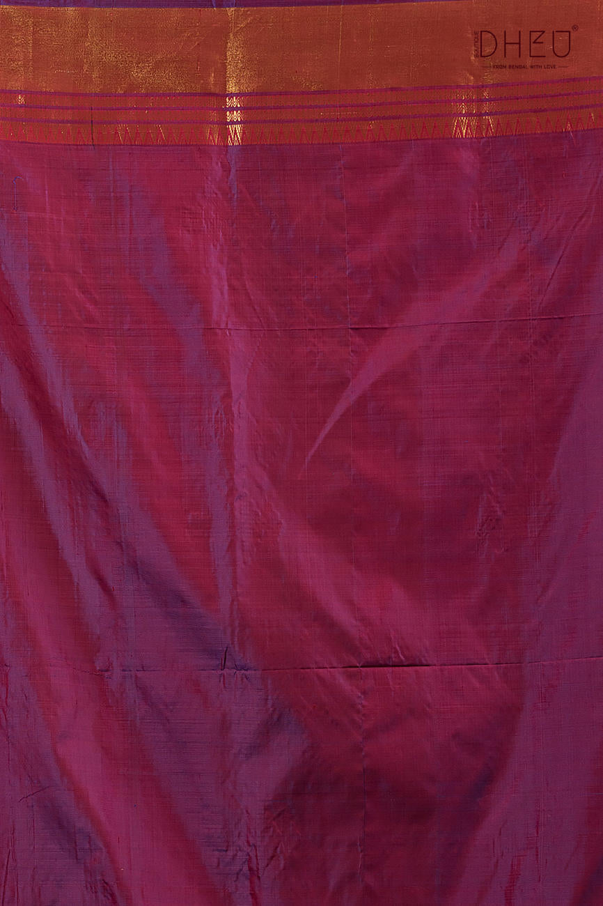 Pure Silk Kalakshetra Saree (Silk Mark Certified)