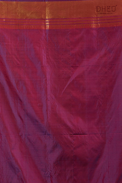 Pure Silk Kalakshetra Saree (Silk Mark Certified)