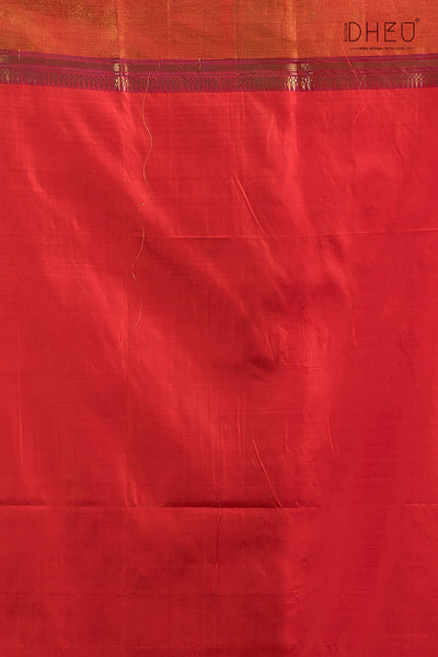 Pure Silk Kalakshetra Saree (Silk Mark Certified)