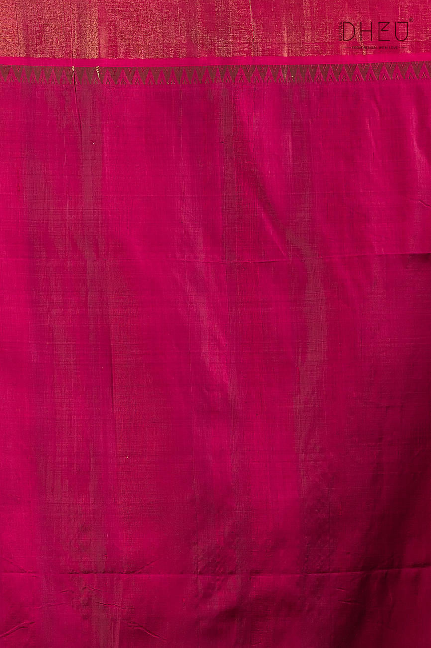 Pure Silk Kalakshetra Saree (Silk Mark Certified)