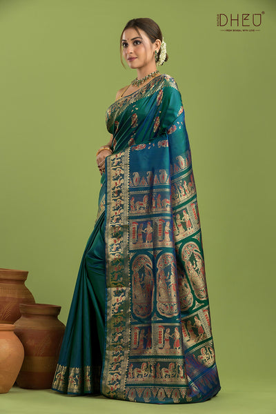 Pure Swarnachari Silk Saree (with silk mark certified)