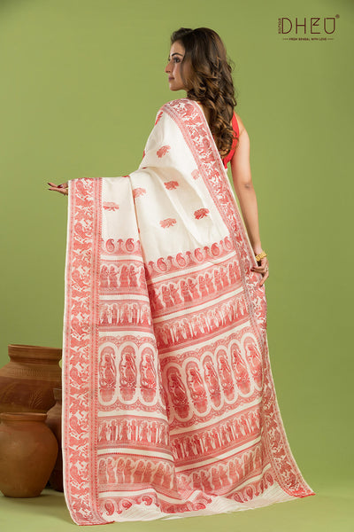 Pure Baluchari Silk Saree (with silk mark certified)