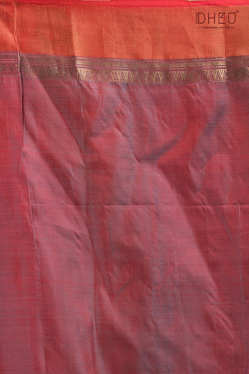 Pure Silk Kalakshetra Saree (Silk Mark Certified)