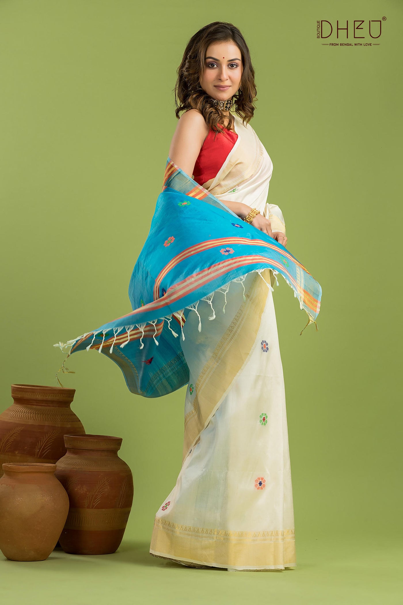 Pure Silk Kalakshetra Saree (Silk Mark Certified)