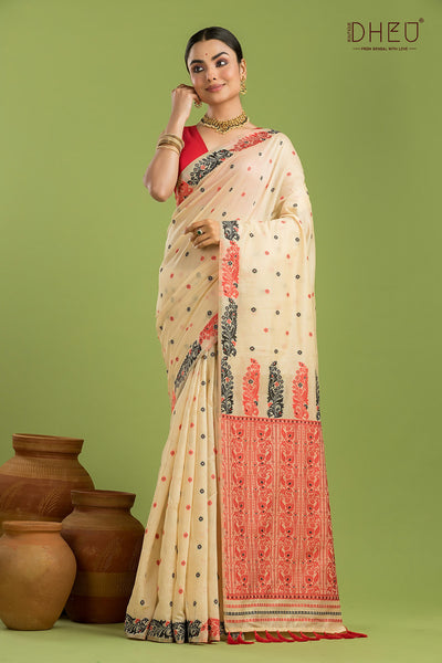 Designer Assam Silk Saree