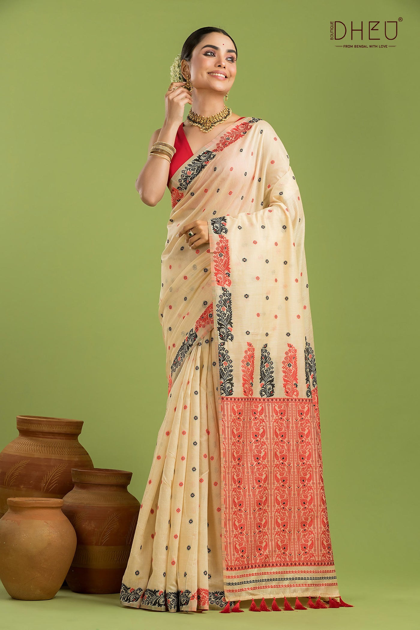 Designer Assam Silk Saree