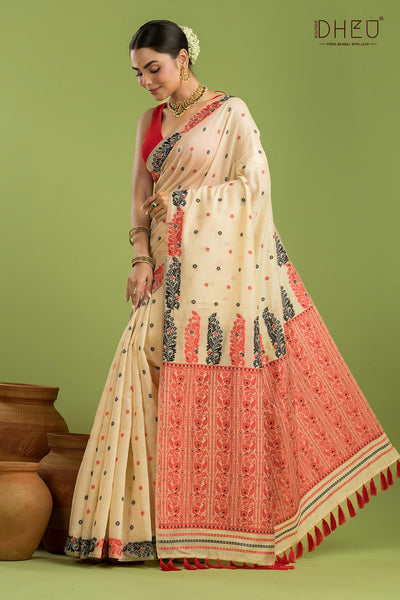 Designer Assam Silk Saree