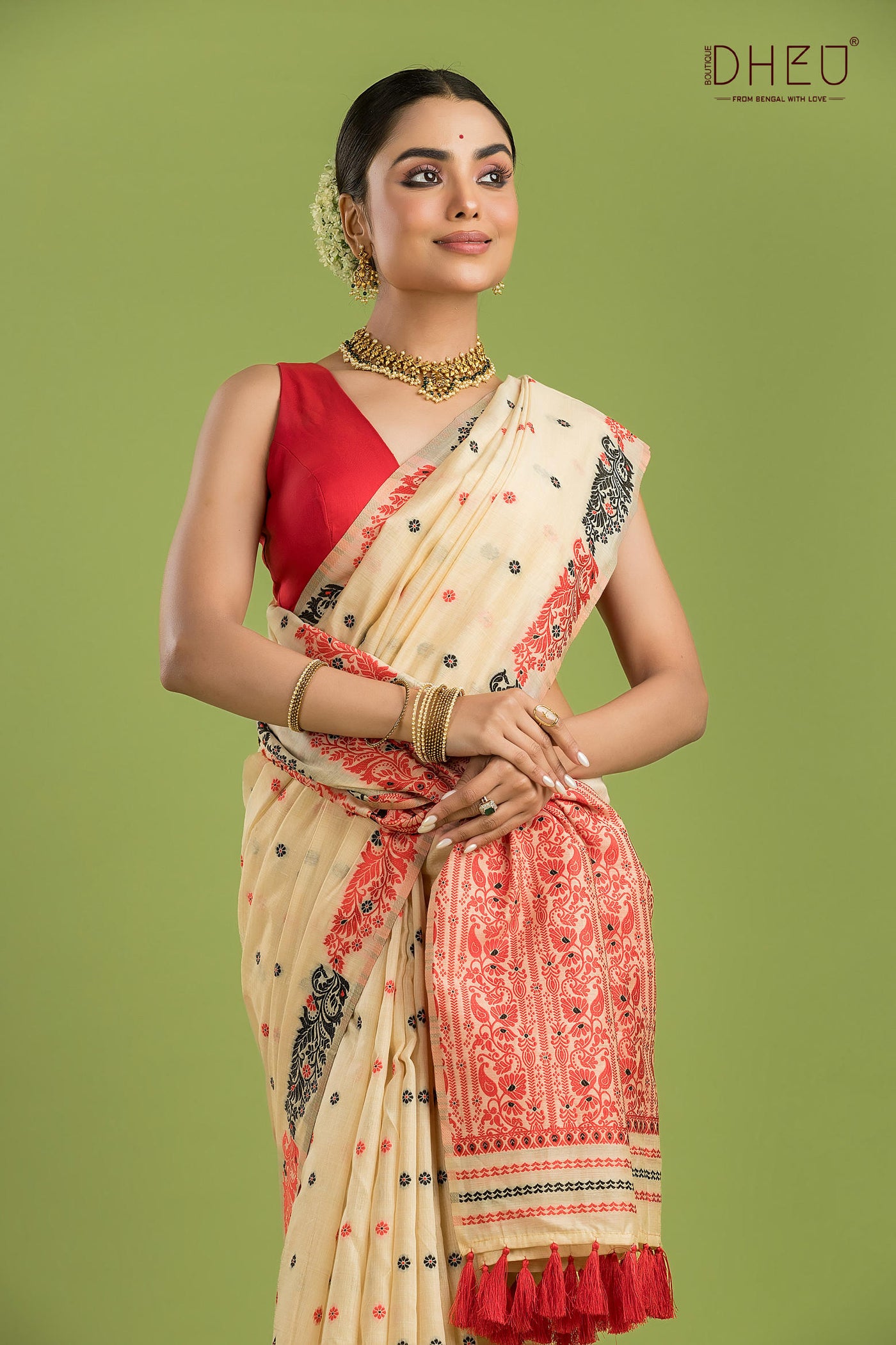 Designer Assam Silk Saree
